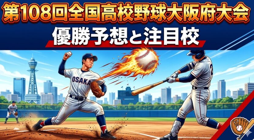 第108回全国高校野球大阪府大会優勝予想と注目校