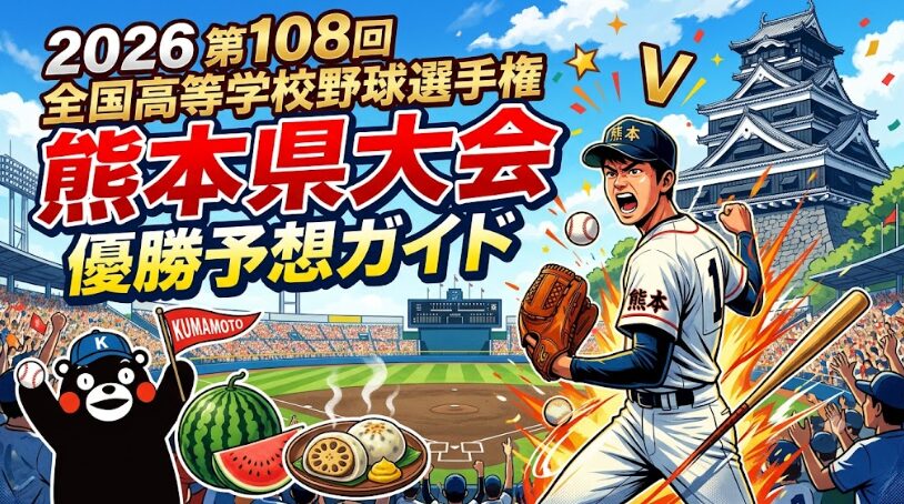 2026第108回全国高等学校野球選手権熊本県大会優勝予想ガイド