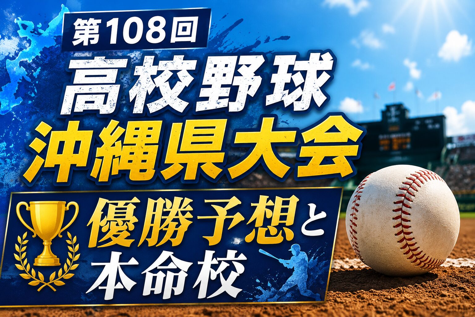 第108回高校野球沖縄県大会優勝予想と本命校