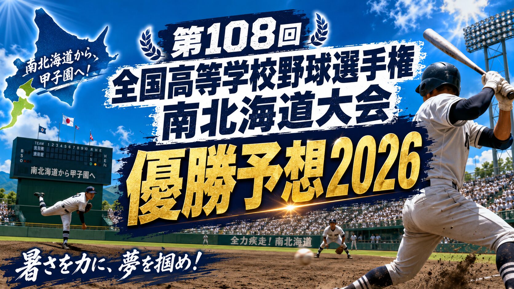 第108回全国高等学校野球選手権南北海道大会優勝予想2026
