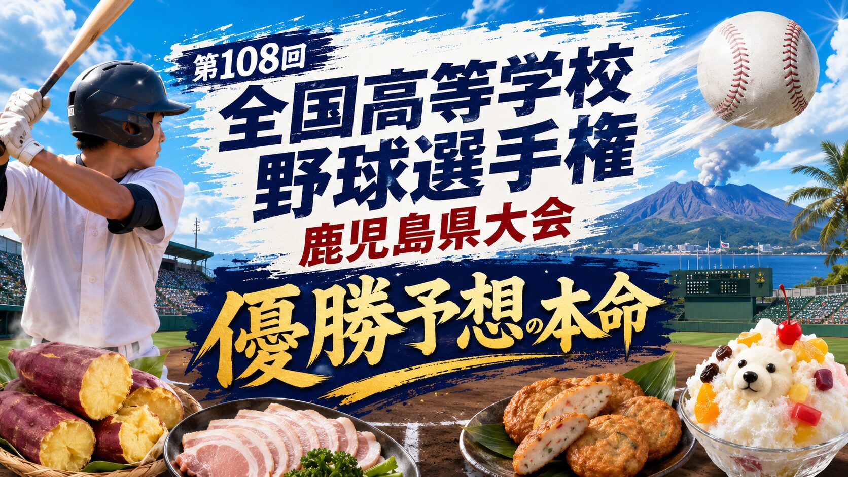 第108回全国高等学校野球選手権鹿児島県大会優勝予想の本命