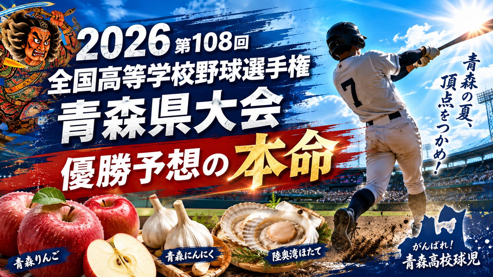 2026第108回全国高等学校野球選手権青森県大会優勝予想の本命