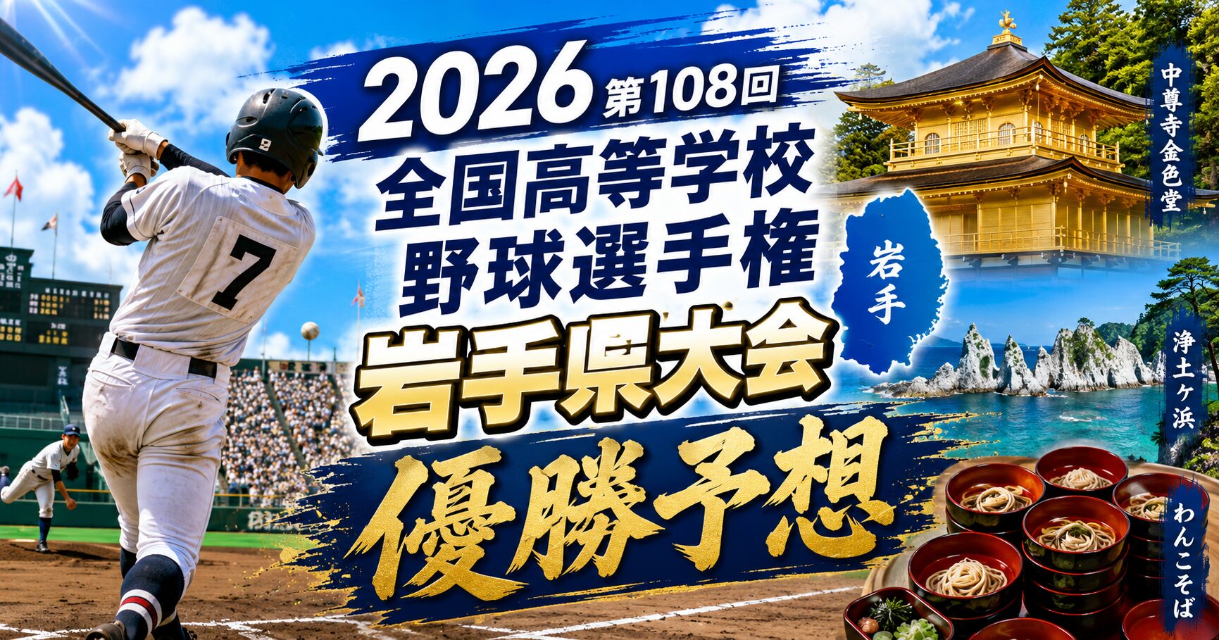 2026第108回全国高等学校野球選手権 岩手県大会　優勝予想
