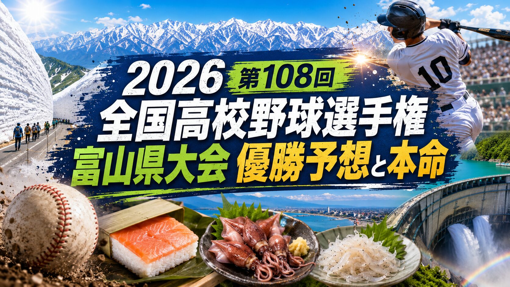 2026第108回全国高校野球選手権富山県大会優勝予想と本命